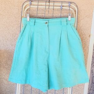 Vintage Jaclyn Sport High Waisted Green Shorts